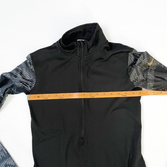 Nike Pro Women’s Half Zip Pullover Black Size Medium Athletic Casual Comfort - Picture 10 of 13